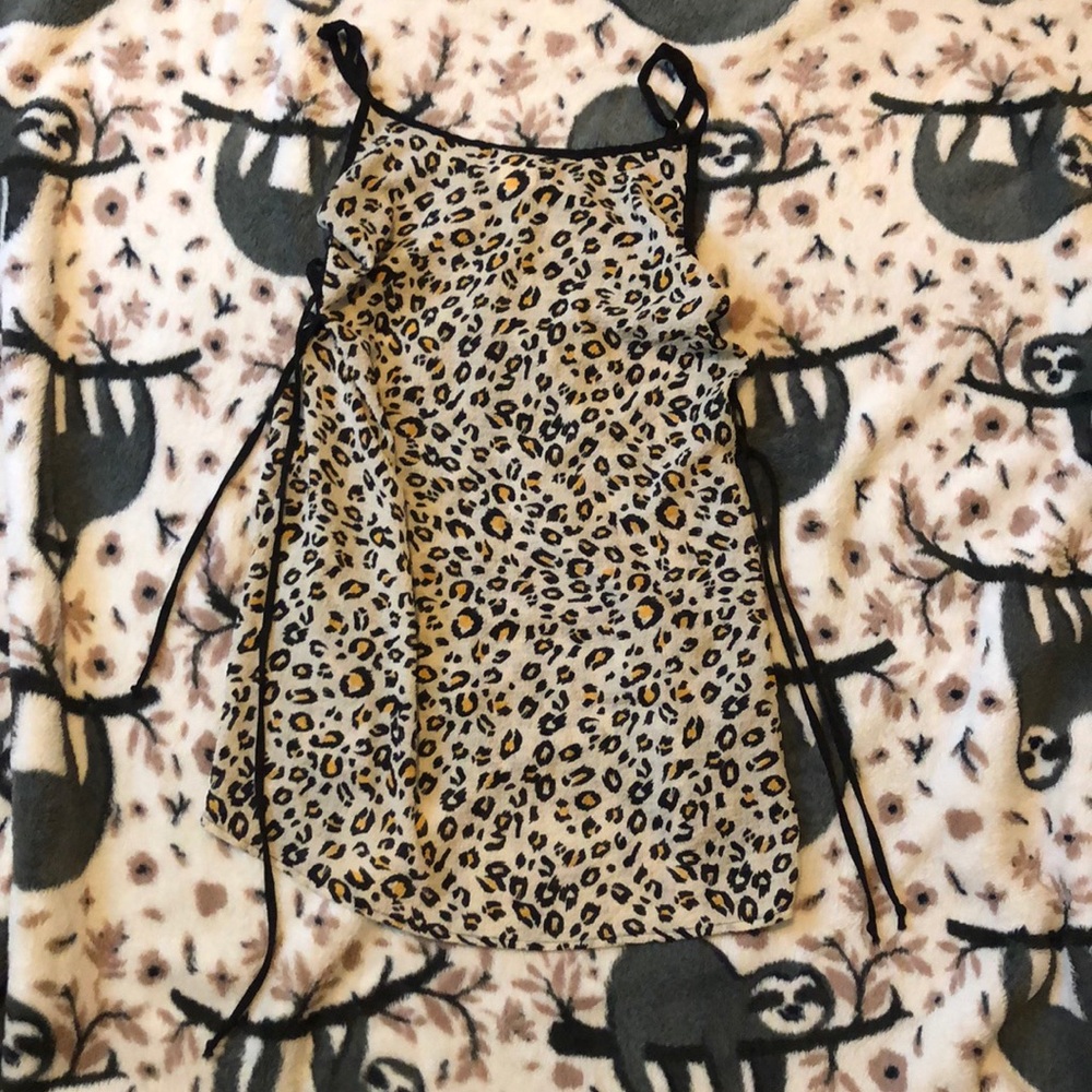 cheetah print coverup